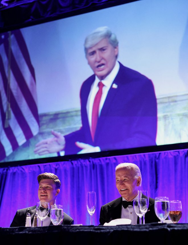 Bolj kot Bidna so imeli govorci na tapeti prejšnjega republikanskega predsednika Donalda Trumpa. Foto Tom Brenner/Reuters