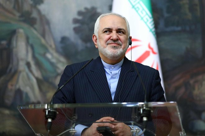 Iranski zunanji minister je poudaril, da je bila udeležba Janše na dogodku iranske diaspore nesprejemljiva, njegove izjave pa nepremišljene. EU je pozval k razjasnitvi zadeve. FOTO: Afp