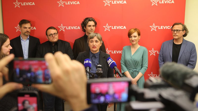 Fotografija: Tudi Levica je potrdila svojo listo – na prvem mestu bo Nataša Sukič, na zadnjem Luka Mesec. FOTO: Dejan Javornik/Slovenske novice