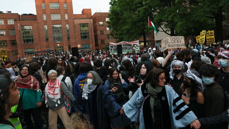 Fotografija: Študentski protesti v Washingtonu. FOTO: Leah Millis/Reuters