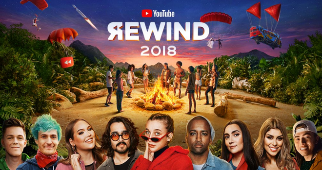 Letošnji rewind se je v štirih dneh zavihtel na drugo mesto večne youtubove lestivce največkrat nevšečkanih (ang. dislike) videov. FOTO: twitter/youtube