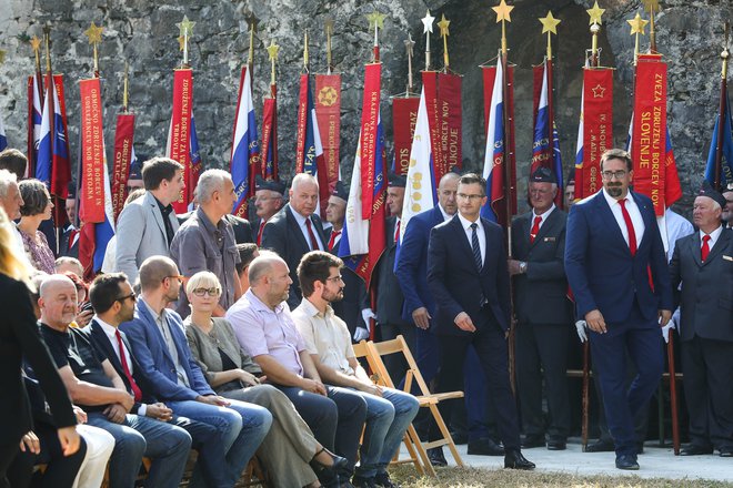 Marjan Šarec je bil slavnostni govornik na slovesnosti ob prazniku priključitev Primorske Sloveniji. FOTO: Stanko Gruden/STA