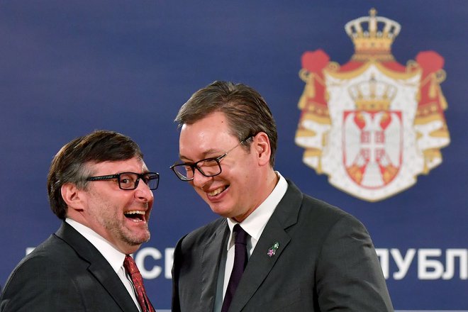 Matthew Palmer je bil med obiskom v Beogradu, kjer ga je sprejel srbski predsednik Aleksandar Vučić, jasen o ameriških pričakovanjih. Foto Afp