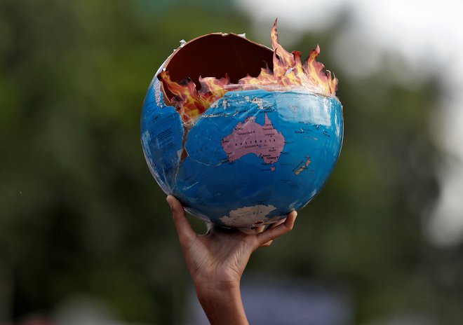 &raquo;Podnebna kriza je prispela in se poglablja hitreje, kot je pričakovala večina znanstvenikov. &laquo;FOTO: Francis Mascarenhas/Reuters