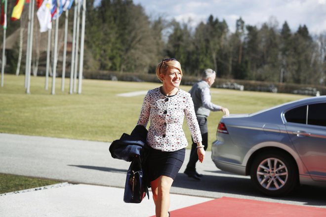 Aleksandra Pivec je napovedala, da se bo na januarskem kongresu za mesto predsednika Desusa pomerila z dolgoletnim prvim obrazom stranke. Erjavčev drugi protikandidat bo Borut Stražišar. FOTO: Leon Vidic/Delo