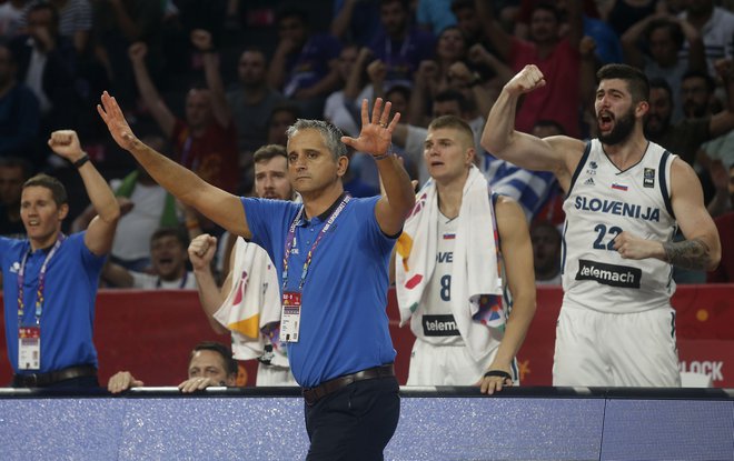 Igor Kokoškov je izjemno uspešno vodil slovensko reprezentanco na EP 2017, na katerem je v finalu premagala Srbijo. Foto Blaž Samec