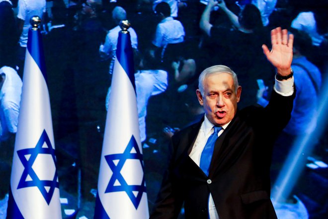 Potem ko ne Netanjahuju (na fotografiji) ne Gancu ni uspelo sestaviti vlade, je Izrael blizu tretjim parlamentarnim volitvam v enem letu. FOTO: Reuters