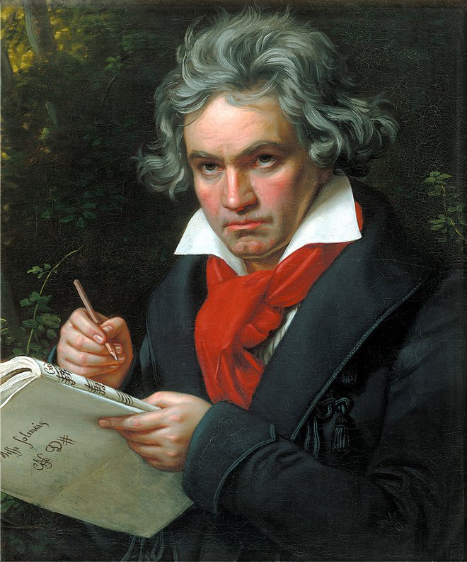 Beethoven, portret Josepha Karla Stielerja iz leta 1820.