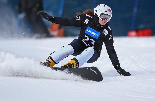 Gloria Kotnik je polfinale zgrešila za stotinko sekunde. FOTO: Tadej Regent/Delo