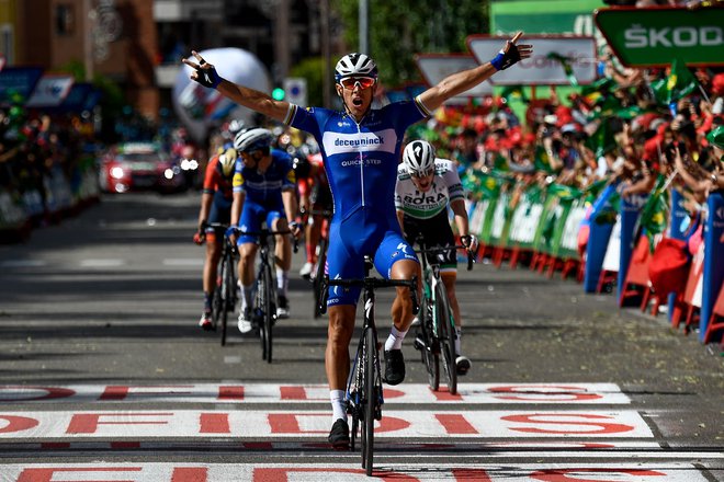 Philippe Gilbert, druga zmaga na letošnji Vuelti. Foto: AFP