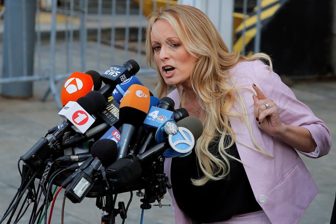 Je ameriški predsednik Trump&nbsp;porno igralki Stormy Daniels plačeval za molk? FOTO: Lucas Jackson/Reuters