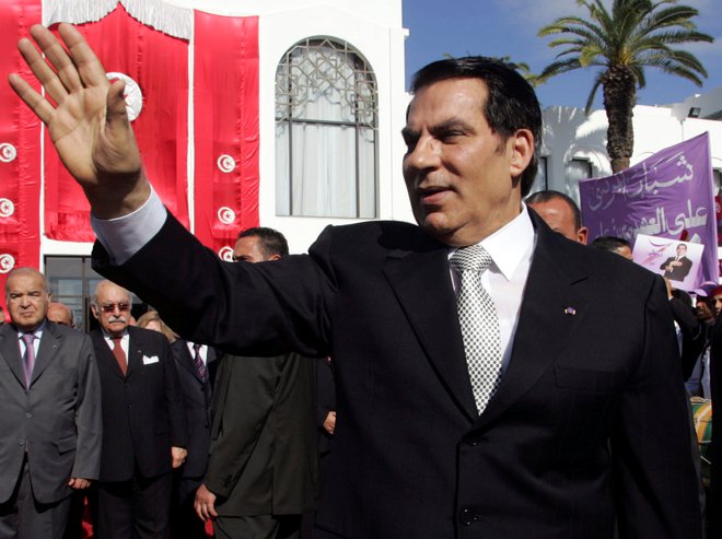 Ben Alija so v času izgnanstva v domovini večkrat obsodili. FOTO: Zoubeir Souissi/Reuters
