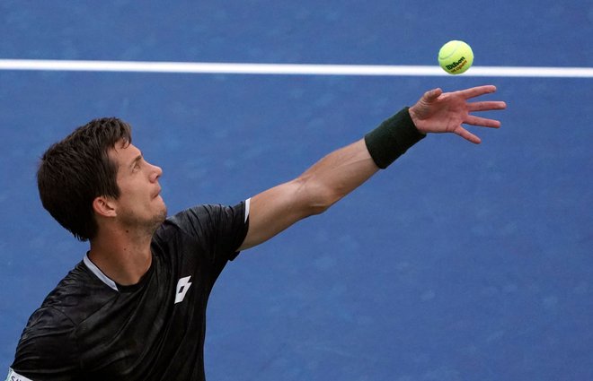 Aljaž Bedene nadaljuje z dobrimi predstavami v Metzu. FOTO: AFP