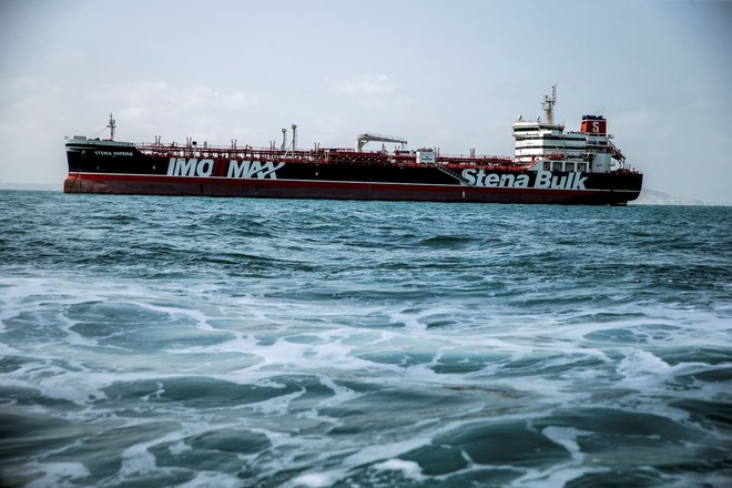 Zajetje tankerja Stena Impero se je zgodila kmalu po zajetju iranskega tankerja v Gibraltarju. FOTO: Wana News Agency via Reuters