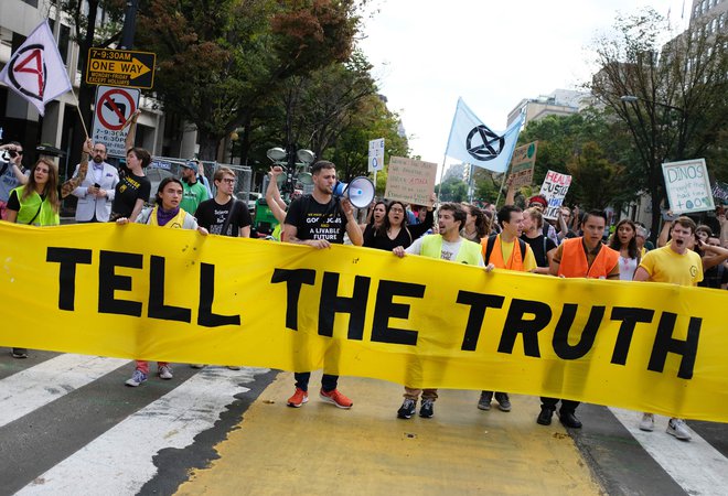Protestniki v Washingtonu FOTO: AFP