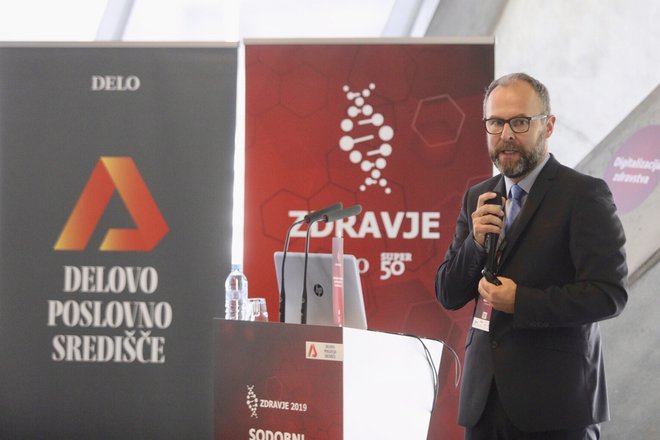 Krzysztof Nojszewski, direktor za Slovenijo, podružnica Novartis Pharma Services. Foto Voranc Vogel/delo