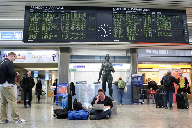 Letališče Jožeta Pučnika Ljubljana je med najmanjšimi, a je za mobilnost Republike Slovenije pomembno, kar se vidi ob sedanjih prekinitvah letov Adrie Airways. FOTO: Marko Feist/Slovenske novice