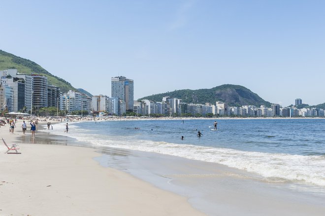 Plaža Copacabana v Riu de Janeiru FOTO: E. Reguzzoni