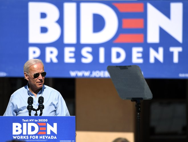 Nekdanji demokratski podpredsednik Joe Biden. FOTO:Ethan Miller/Afp