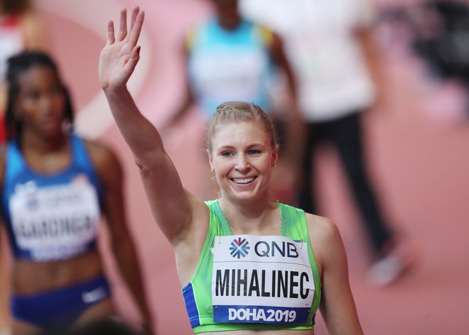 Kljub temu, da je Maja Mihalinec le za las zgrešila polfinale na 100 metrov, je bila z nastopom zadovoljna. FOTO: Reuters