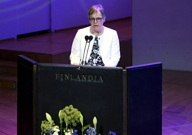 Ob podelitvi nagrade Vaclava Havla je predsednica parlamentarne skupščine Sveta Evrope&nbsp;Liliane Maury Pasquier poudarila, da človekove pravice nimajo meja. FOTO: Reuters