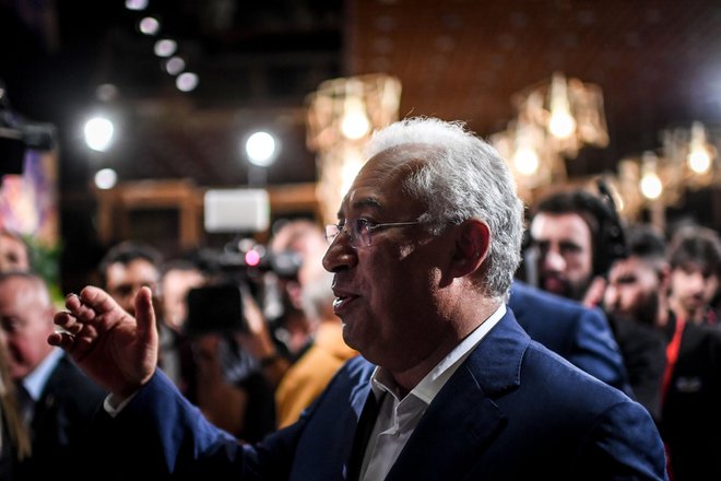 Poleg gospodarskih so bili med glavnimi temami predvolilne kampanje tudi socialna vprašanja in podnebne spremembe. Na fotografiji Antonio Costa. FOTO: Patricia De Melo Moreira/AFP