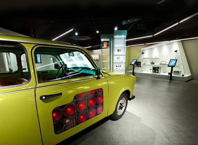 Trabant v muzeju vohunstva v Berlinu FOTO: Deutsches Spionagemuseum