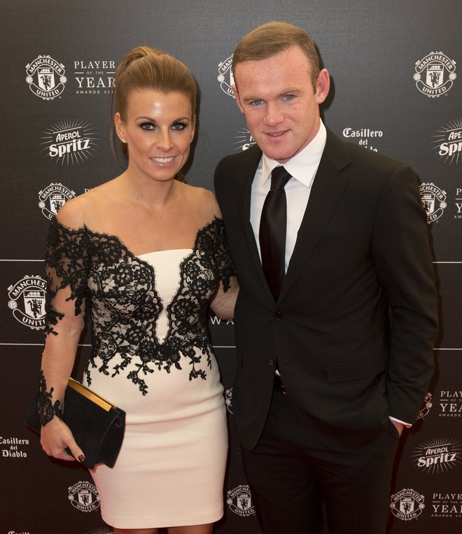 Coleen in Wayne Rooney sta kljub njegovim številnim skokom čez plot poročena že 11 let. FOTO: AFP