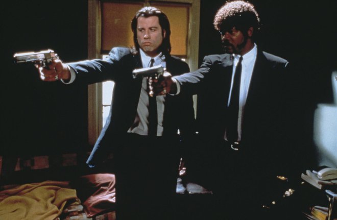 John Travolta menda ni bil prva izbira za Vincenta Vego. Ob bok mu je Tarantino postavil Samuela L. Jacksona.<br />
Foto Promocijsko gradivo