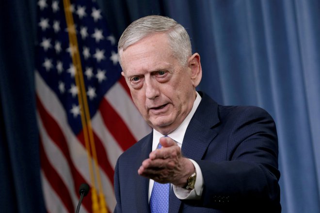 Nekdanji ameriški obrambni minister James Mattis Foto Yuri Gripas Reuters