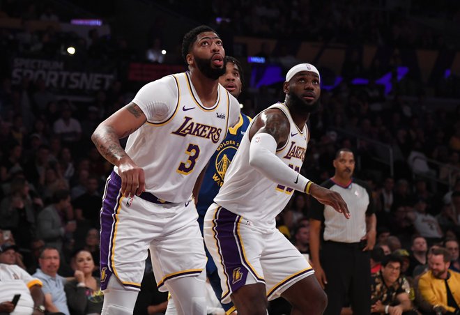 Anthony Davis (3) in LeBron James (23) sta združila moči v moštvu LA Lakers. košarkar, zdaj je že dokazana večina med najboljšimi na svetu. FOTO: USA Today Sports