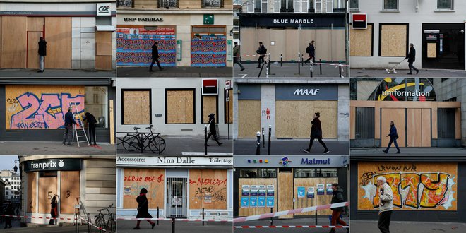 Strah pred protestniškim besnenjem&nbsp;FOTO: Afp&nbsp;