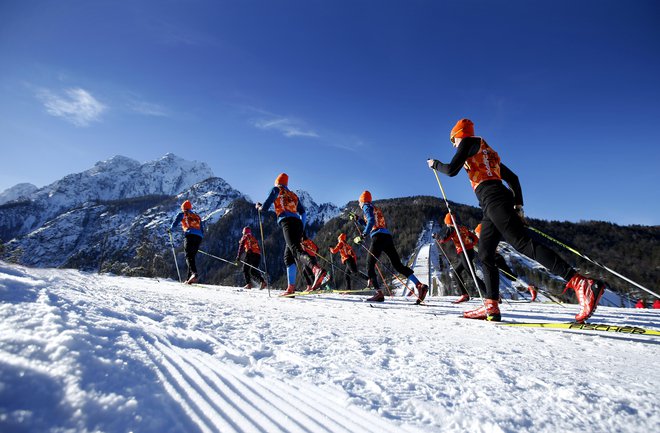 Prireditelji si želijo, da bi bilo na planiški progi tako lepo kot januarja 2018, ko so tu nazadnje tekmovali za točke svetovnega pokala v smučarskem teku. FOTO: Matej Družnik/Delo