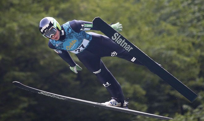 Cene Prevc se bo slovenski reprezentanci pridružil v Innsbrucku za avstrijski del tradicionalne turneje štirih skakalnic. FOTO: Roman Šipić/Delo