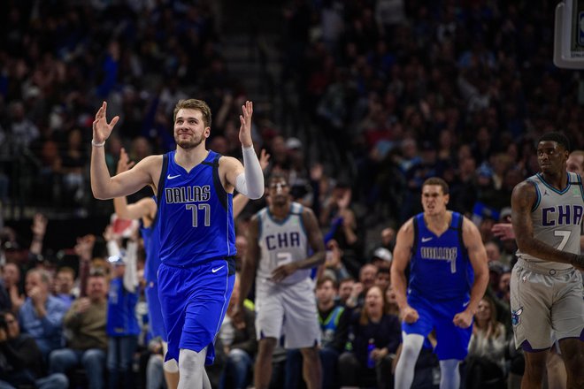 Luka Dončić je znova vpisal odlično statistiko. FOTO:&nbsp;USA TODAY Sports