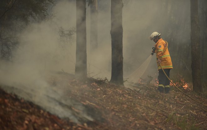 Številni znani so darovali in pozvali k darovanju sredstev za gasilce v Avstraliji. FOTO:&nbsp;Peter Parks/AFP