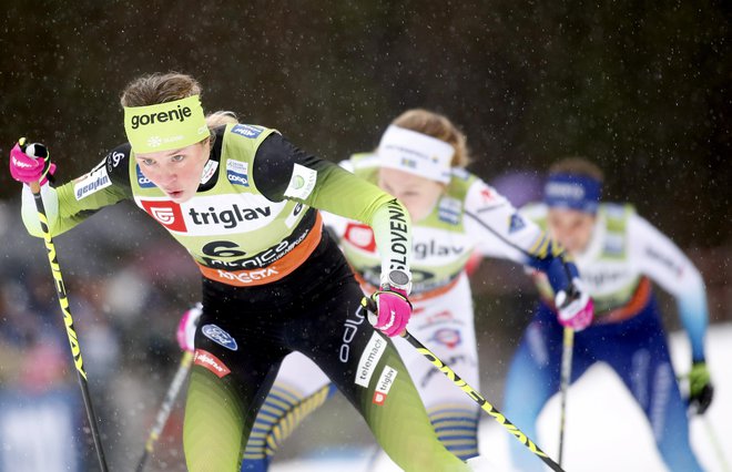 Anamarija Lampič si je priborila ugled ene od vodilnih šprinterk v svetovnem pokalu. FOTO: Roman Šipić/Delo