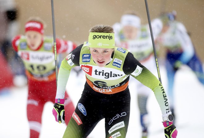 Anamarija Lampič bi tudi v Dresdnu danes in jutri rada nadaljevala zelo uspešno zimo. FOTO: Roman Šipić/Delo