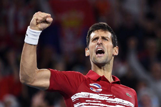Novak Đoković je leto 2020 začel zmagovito, Srbijo je popeljal do zmagoslavja na prvem ATP Cupu. FOTO: AFP