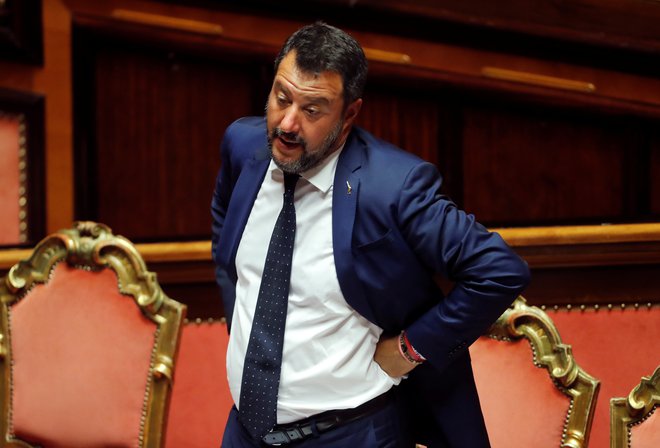 Matteo Salvini je z referendumom poskušal izsiliti spremembo volilnega sistema, na podlagi katerega bi lahko Liga še dodatno okrepila svoj položaj. Foto: Reuters