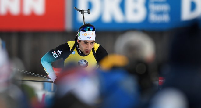 Martin Fourcade je Francoze popeljal na pot do končnega uspeha. FOTO: Christof Stache/Afp