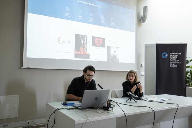 Lev Predan Kowarski, vodja projekta BSF in Nataša Bučar, direktorica SFC. Foto Katja Goljat