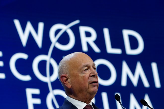 Ustanovitelj foruma Klaus Schwab. Foto Denis Balibouse Reuters