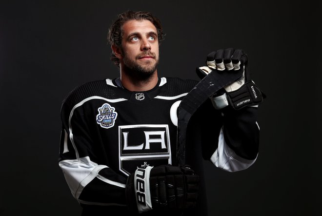 V drugem polfinalu je Kopitar, zvezdnik Los Angeles Kings, zbral tri podaje, njegovo moštvo pa je z 10:5 premagalo selekcijo centralne divizije. FOTO: Jamie Squire/AFP