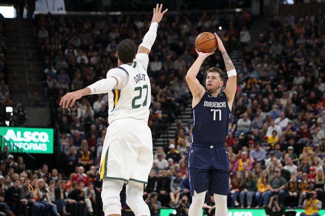 Rudy Gobert je bil zelo visoka ovira za Luko Dončića. FOTO: USA Today Sports