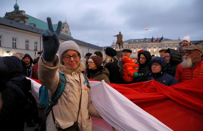 Reforme sodne oblasti so izzvale množične proteste. FOTO: Reuters