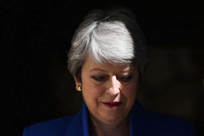 Nekdanja britanska premierka Theresa May. FOTO: Ben Stansall/AFP