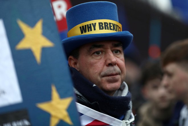 Protest nasprotnikov brexita. FOTO: Simon Dawson/Reuters