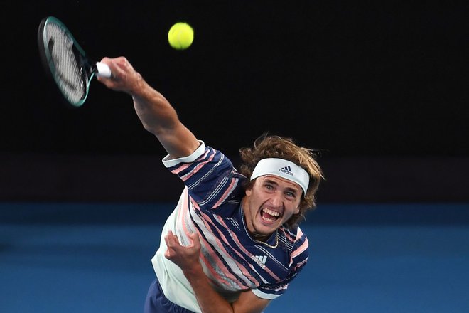 Alexander Zverev je po Kavčičevi oceni najbolj presenetil v Melbournu. FOTO: AFP