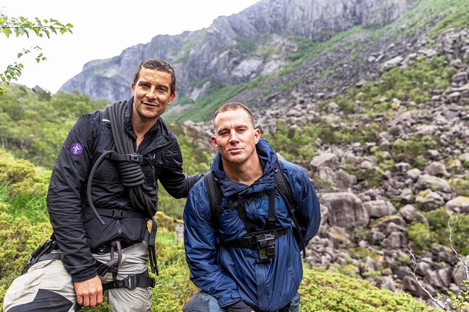 Zvezdniški tandem se je tokrat odpravil v norveško pokrajino Gloppedalsur, kjer je moral Tatum prestati urjenje po metodah vojne mornarice ZDA. FOTO: Ben Simms/National Geographic